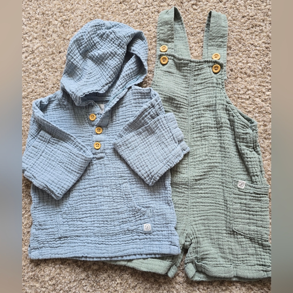 Little Planet Organic Cotton Overall and Hoodie 3T